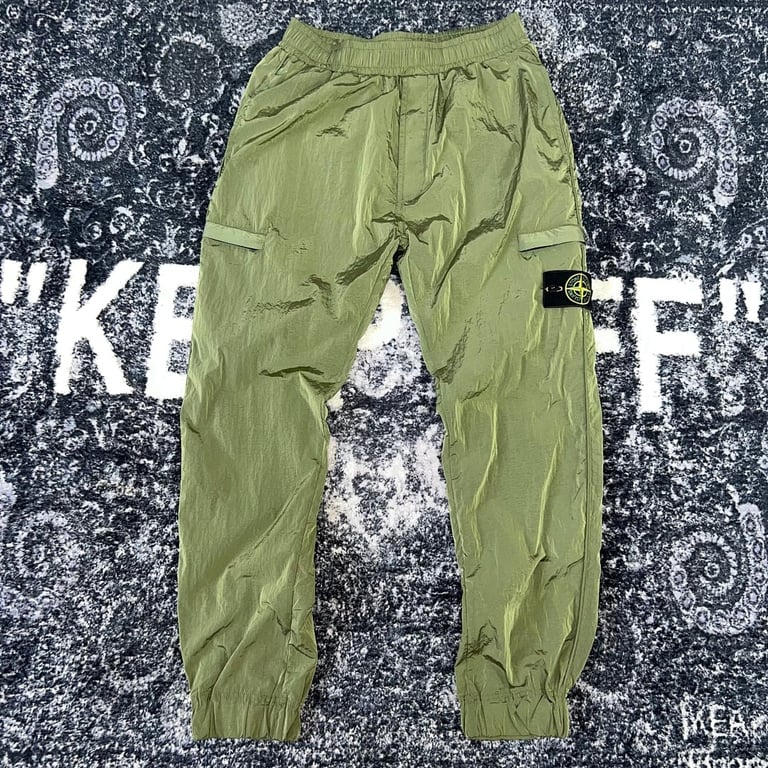 Stone Island 22SS Metallic Nylon Pants - 6