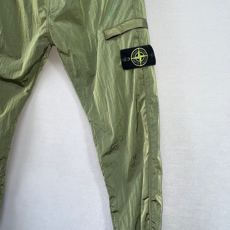 Stone Island 22SS Metallic Nylon Pants - 8