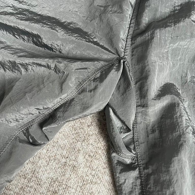 19SS Metallic Nylon Pants Grey - 2