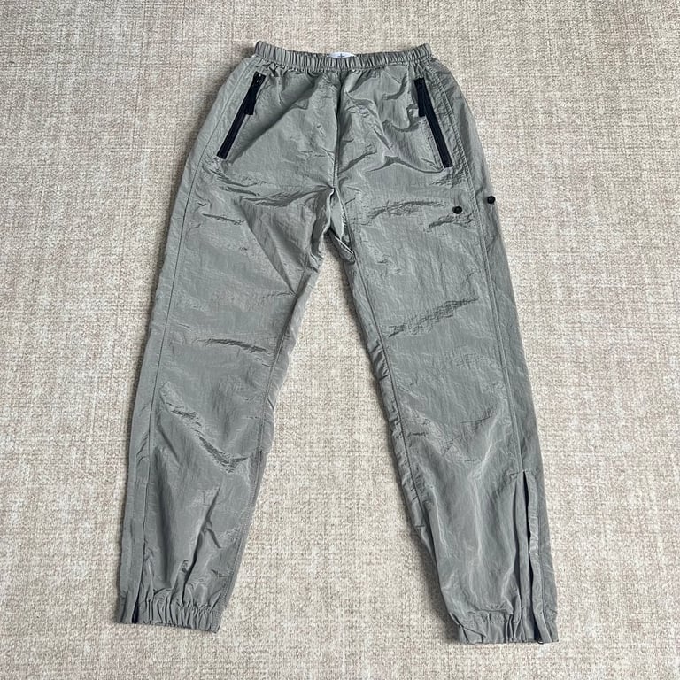 19SS Metallic Nylon Pants Grey - 4