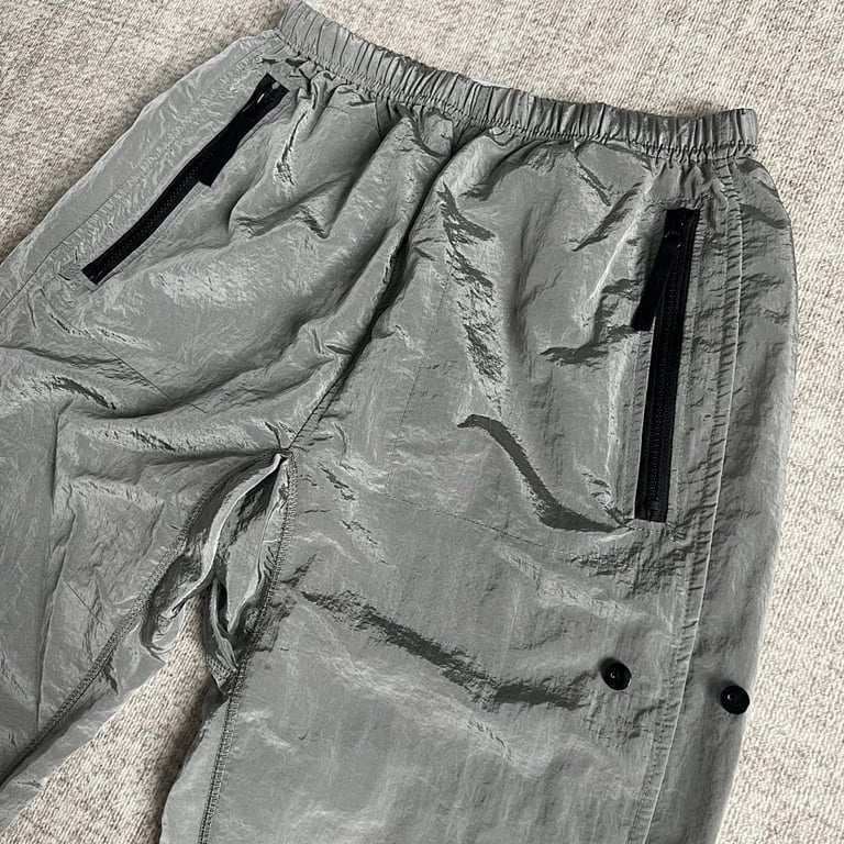 19SS Metallic Nylon Pants Grey - 5