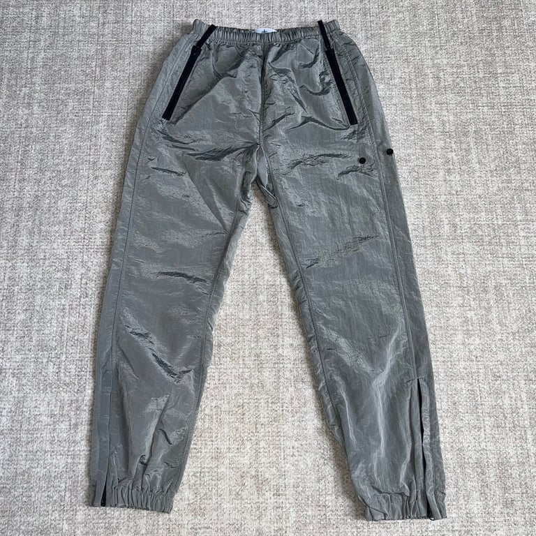19SS Metallic Nylon Pants Grey - 7