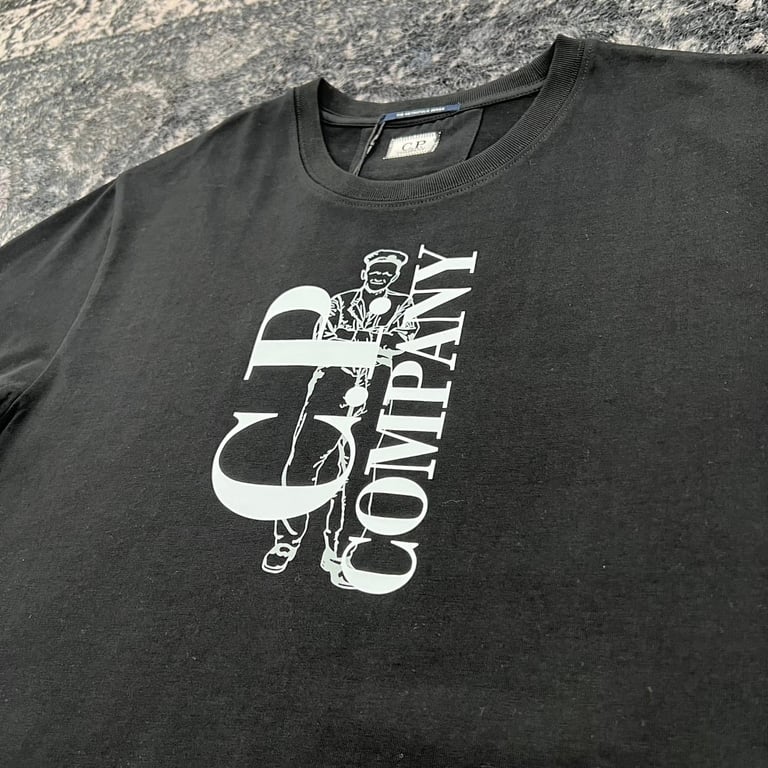 C.P. Company Vertical Logo Sailor T-Shirt - 39
