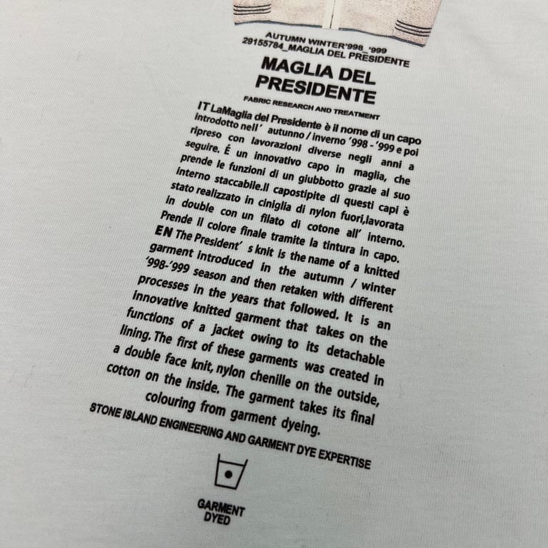 Stone Island 23SS Archivio Maglia Del Presidente T-Shirt - 10