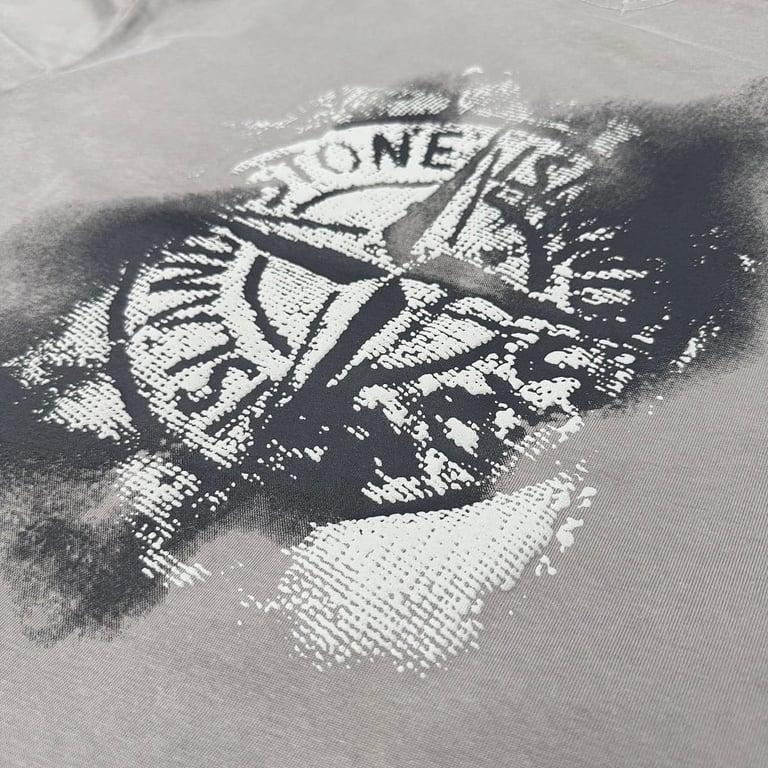 Stone Island Distressed Compass Logo T-Shirt - 2
