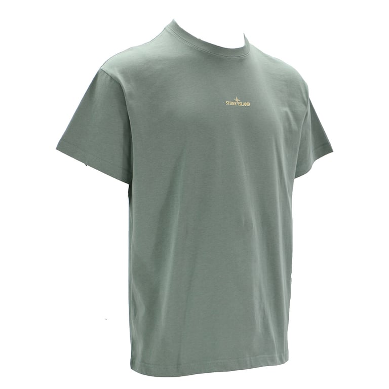 Stone Island Distressed Compass Logo T-Shirt - 13