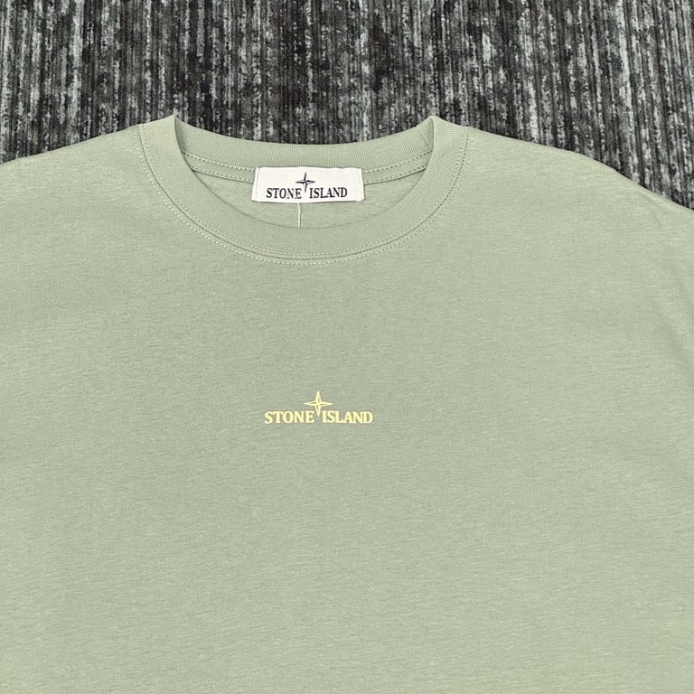 Stone Island Distressed Compass Logo T-Shirt - 18