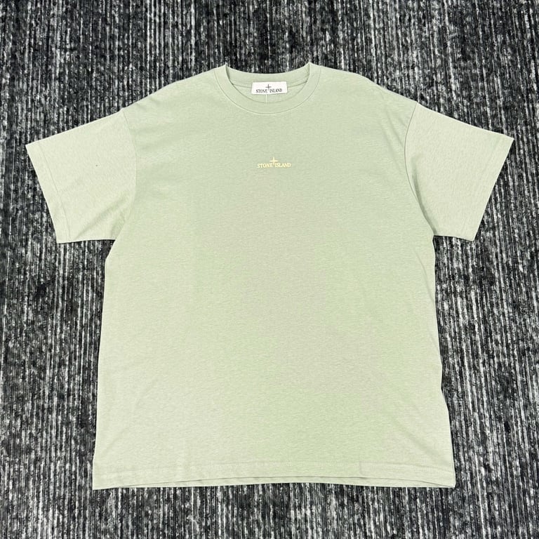 Stone Island Distressed Compass Logo T-Shirt - 19