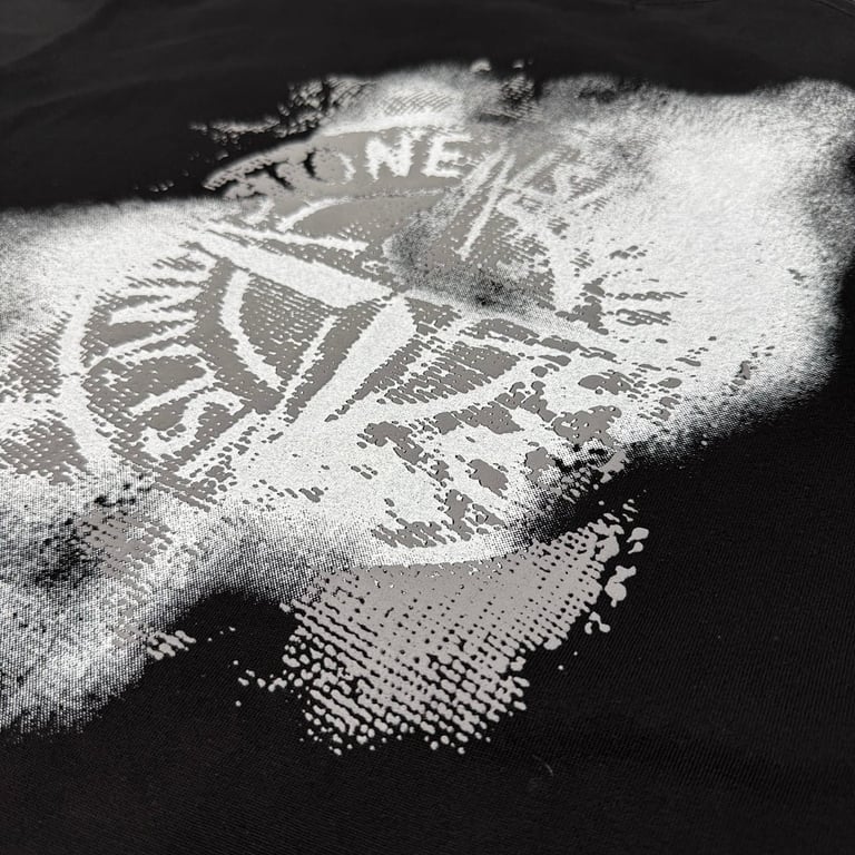 Stone Island Distressed Compass Logo T-Shirt - 3
