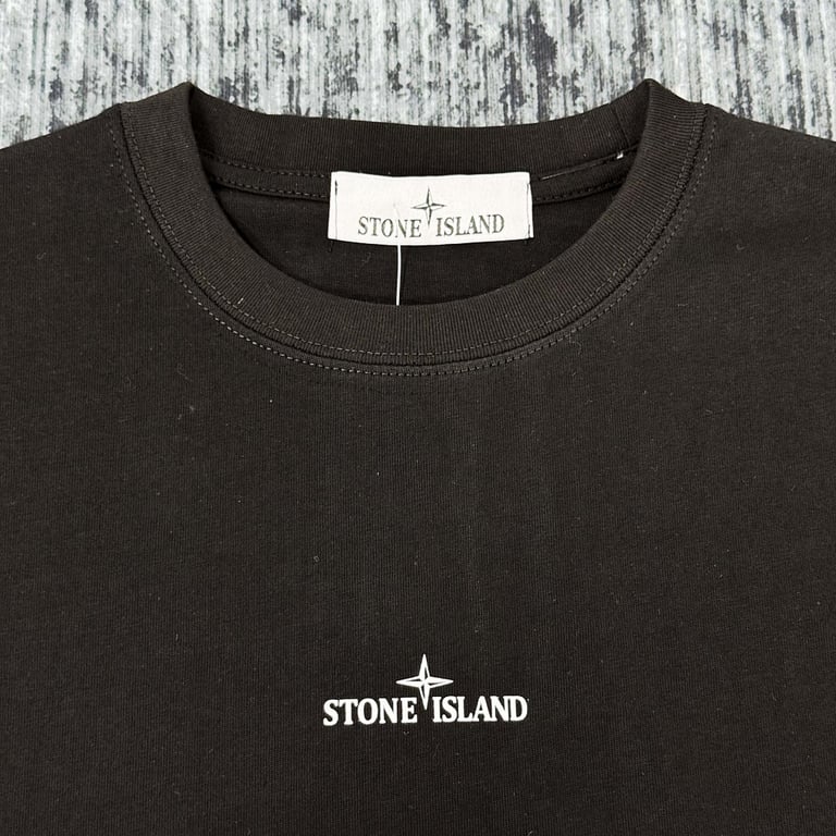 Stone Island Distressed Compass Logo T-Shirt - 28