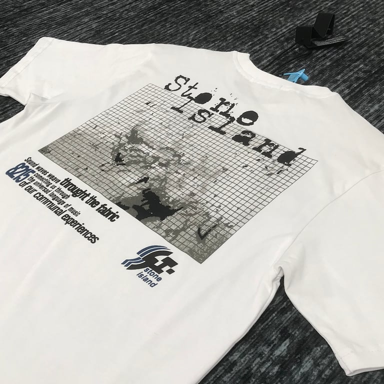 Stone Island Sound Waves Graphic Tee - 13
