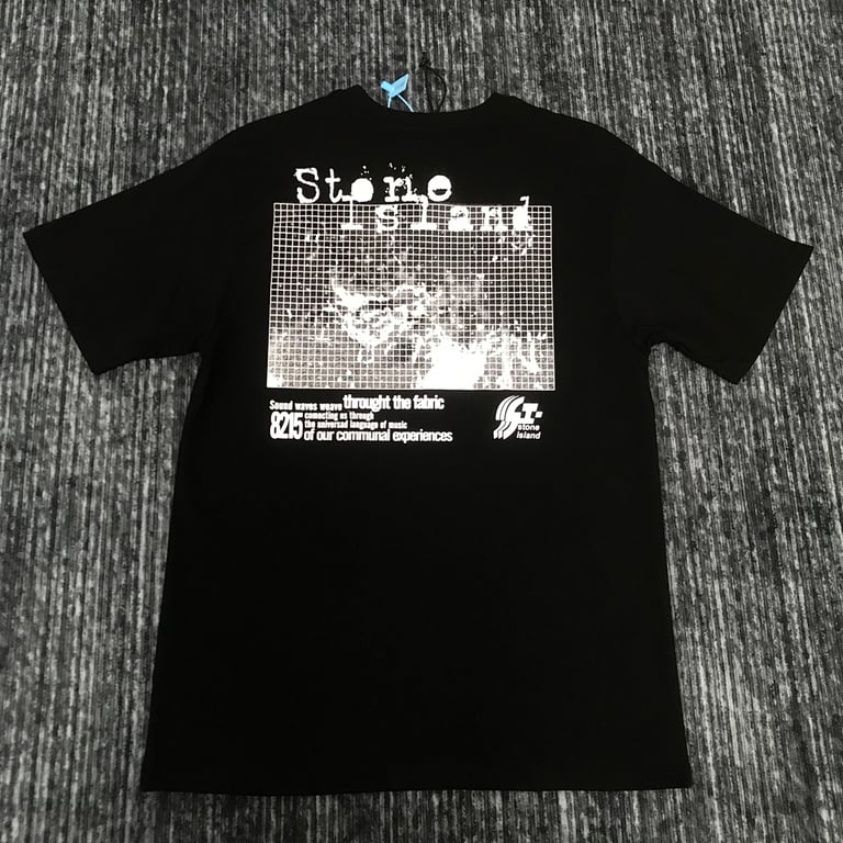 Stone Island Sound Waves Graphic Tee - 4