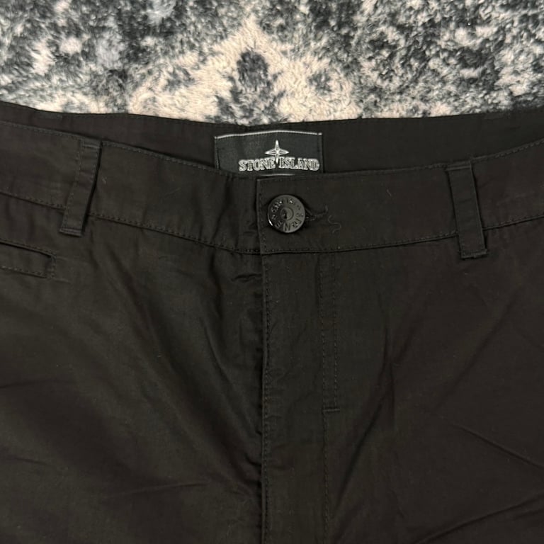 Stone Island Shadow Project Cargo Shorts Black - 19