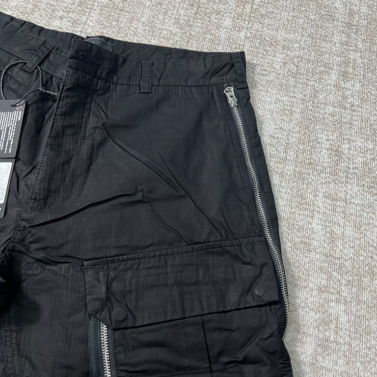 Stone Island Shadow Project Cargo Shorts Black - 6