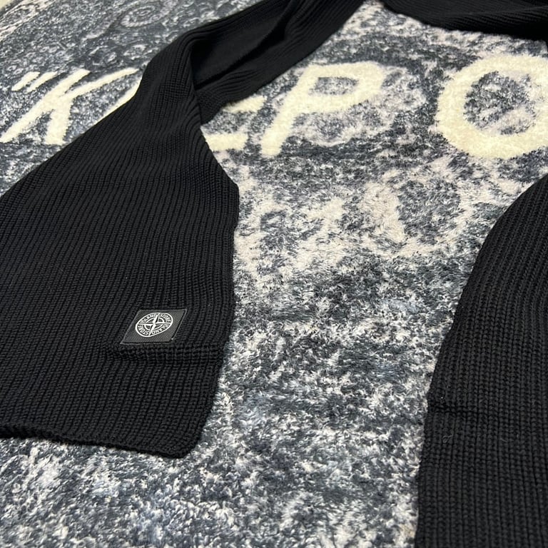 Stone Island Ribbed Knit Scarf - 2