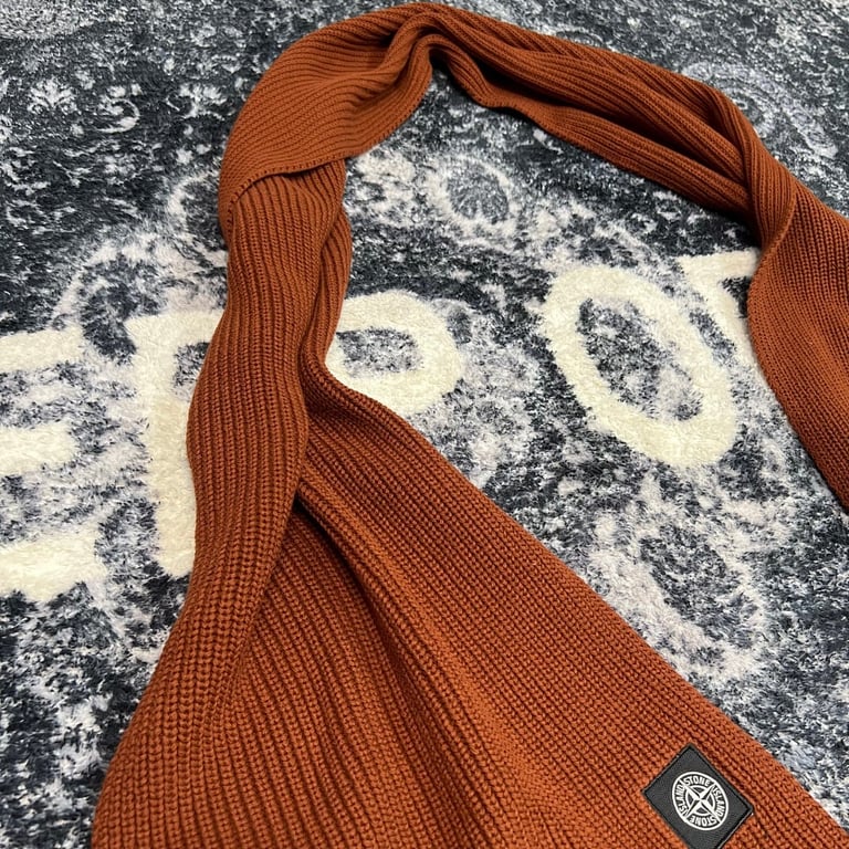 Stone Island Ribbed Knit Scarf - 12