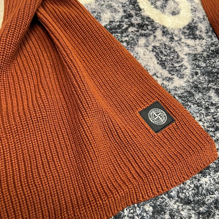 Stone Island Ribbed Knit Scarf - 13