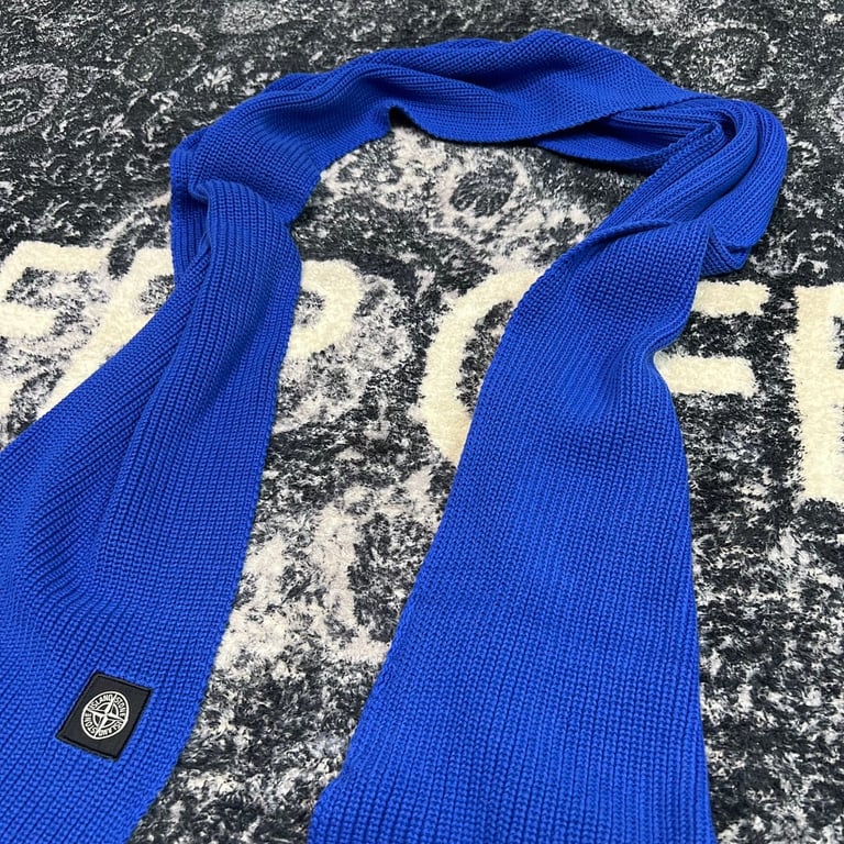Stone Island Ribbed Knit Scarf - 15