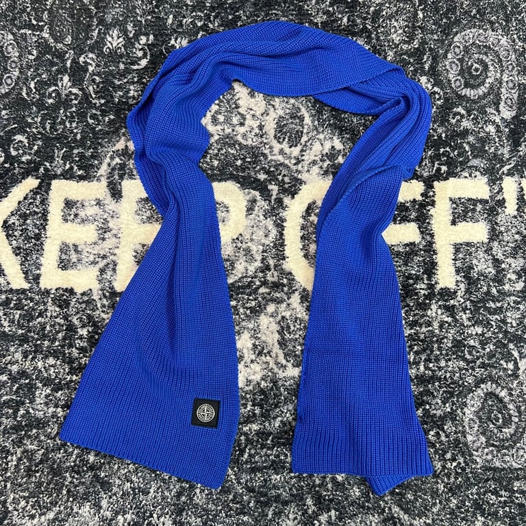 Stone Island Ribbed Knit Scarf - 20