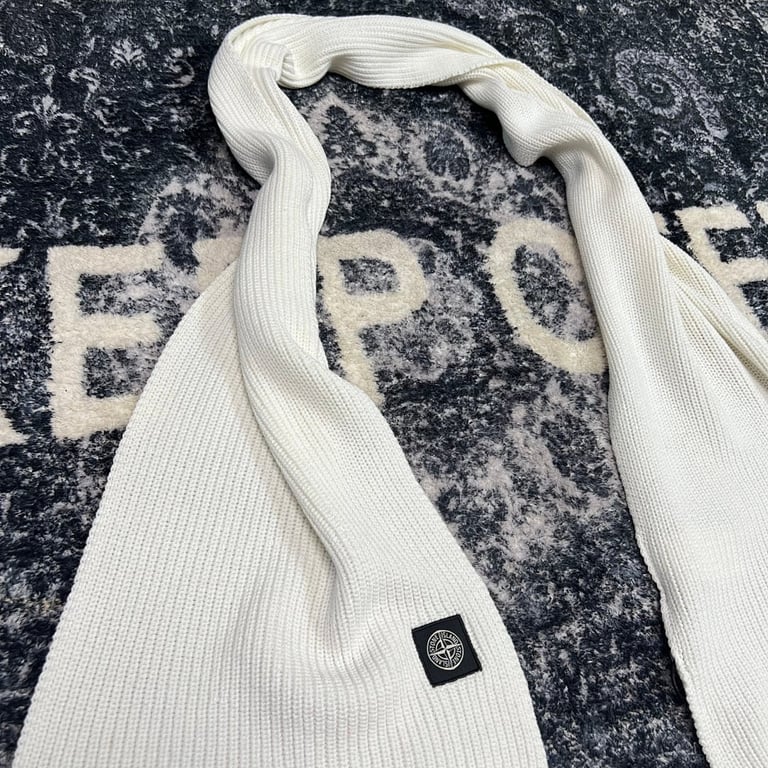 Stone Island Ribbed Knit Scarf - 7