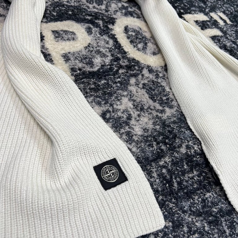 Stone Island Ribbed Knit Scarf - 8