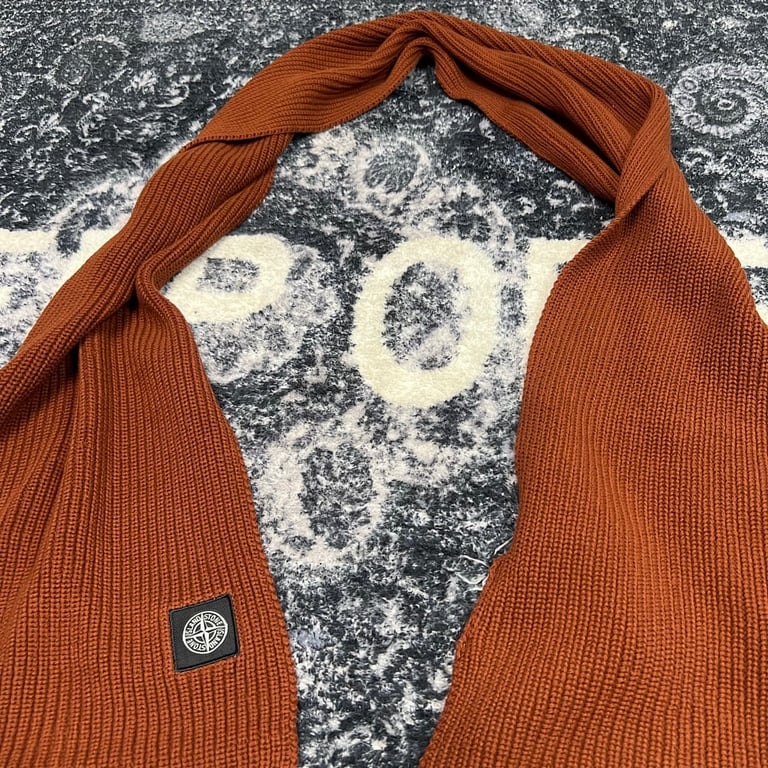 Stone Island Ribbed Knit Scarf - 9