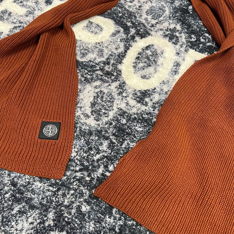 Stone Island Ribbed Knit Scarf - 10