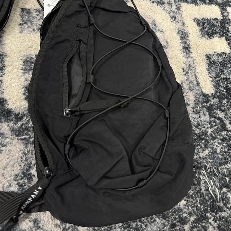 C.P. Company Nylon Bungee Sling Bag Grey - 19