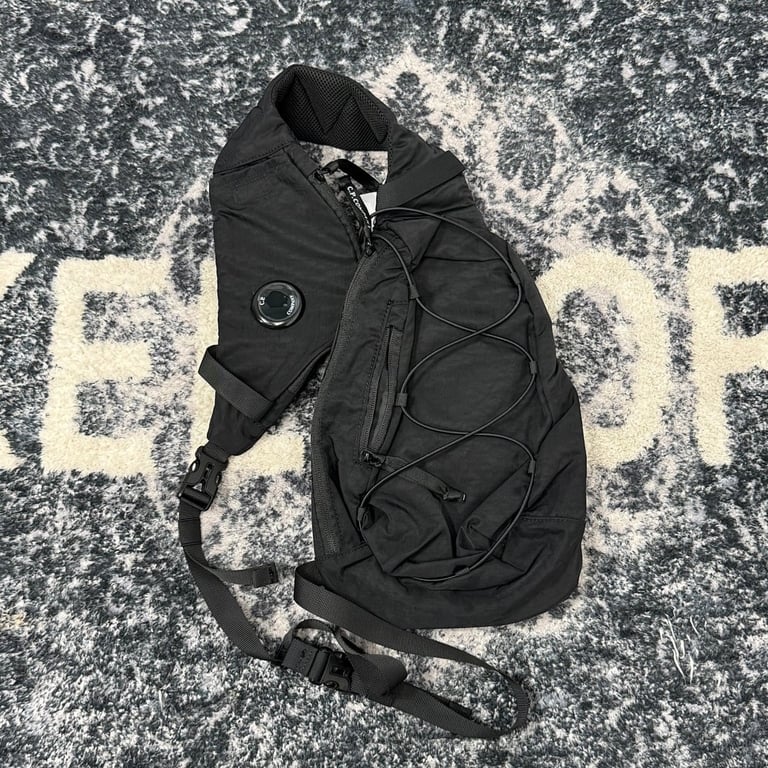 C.P. Company Nylon Bungee Sling Bag Grey - 24