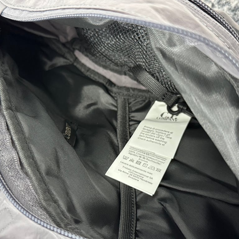 C.P. Company Nylon Bungee Sling Bag Grey - 4