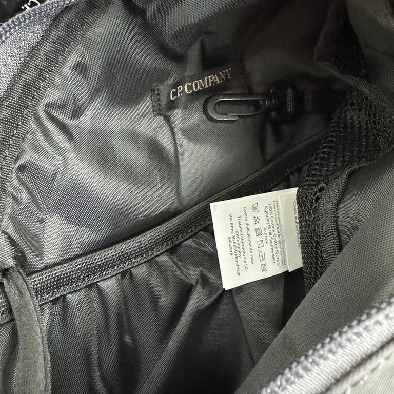 C.P. Company Nylon Bungee Sling Bag Grey - 48