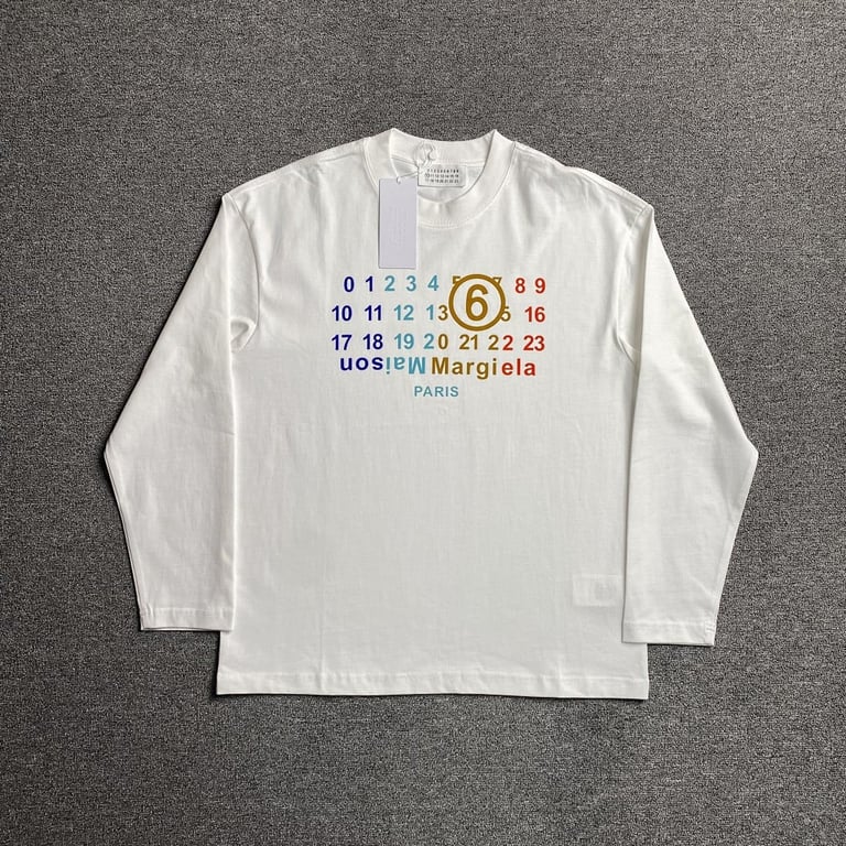 MM6 Maison Margiela Numeric Logo Long Sleeve T-shirt - 3