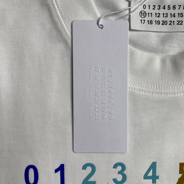 MM6 Maison Margiela Numeric Logo Long Sleeve T-shirt - 7