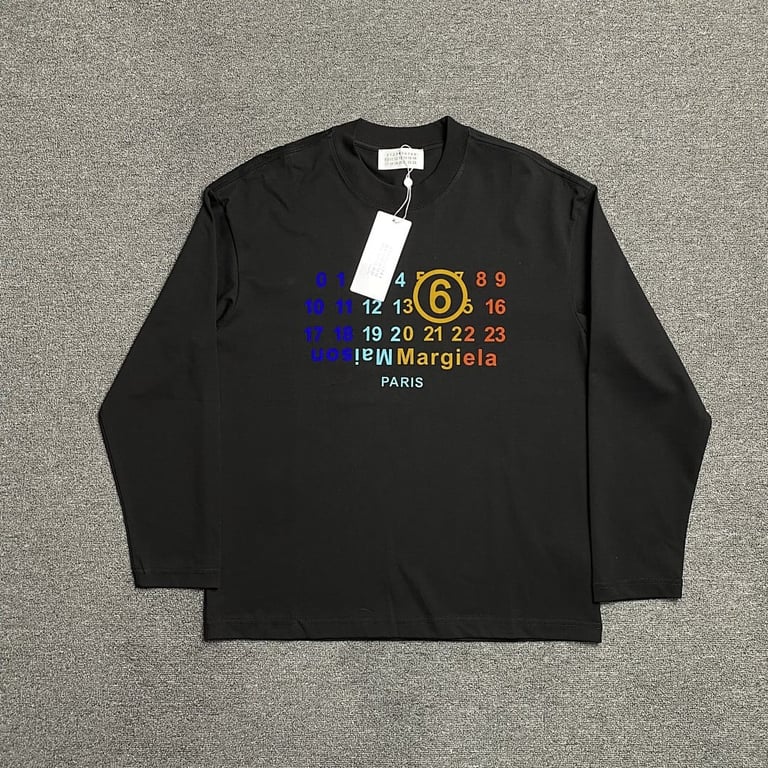 MM6 Maison Margiela Numeric Logo Long Sleeve T-shirt - 10