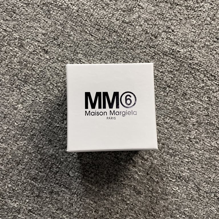 MM6 Maison Margiela Numeric Logo Ring Silver - 3