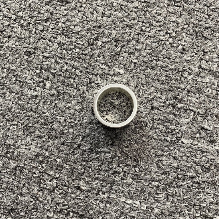 MM6 Maison Margiela Numeric Logo Ring Silver - 6