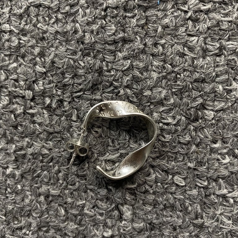 MM6 Maison Margiela Twisted Hoop Earrings - 5