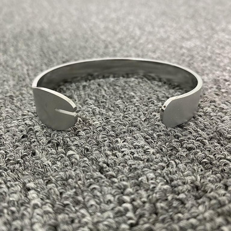 MM6 Maison Margiela Engraved Cuff Bracelet - 3