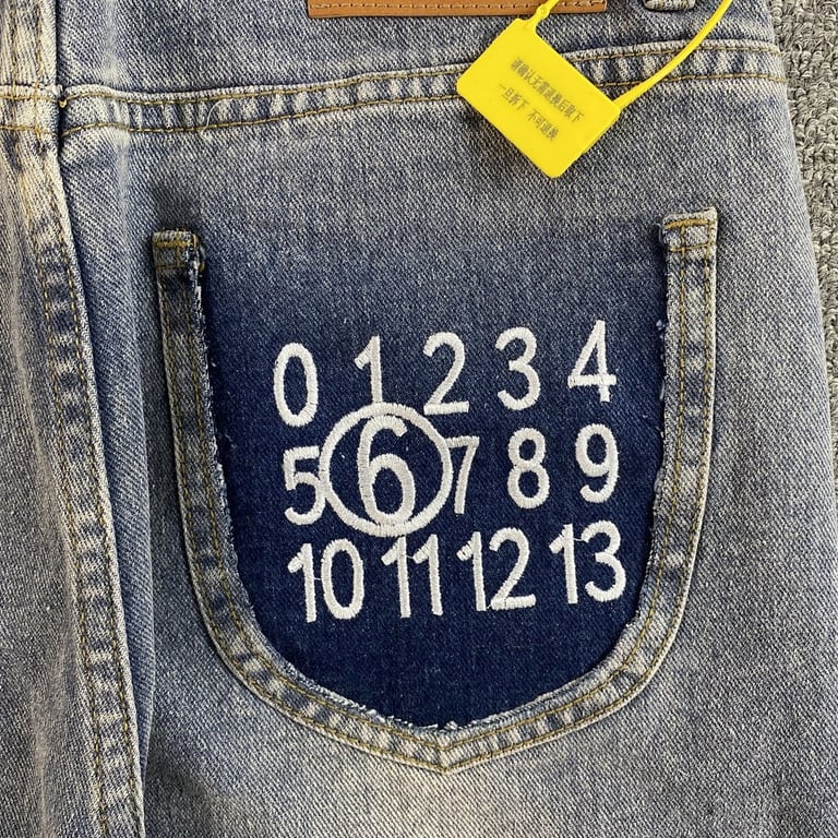 Maison Margiela MM6 Numeric Logo Jeans - 11