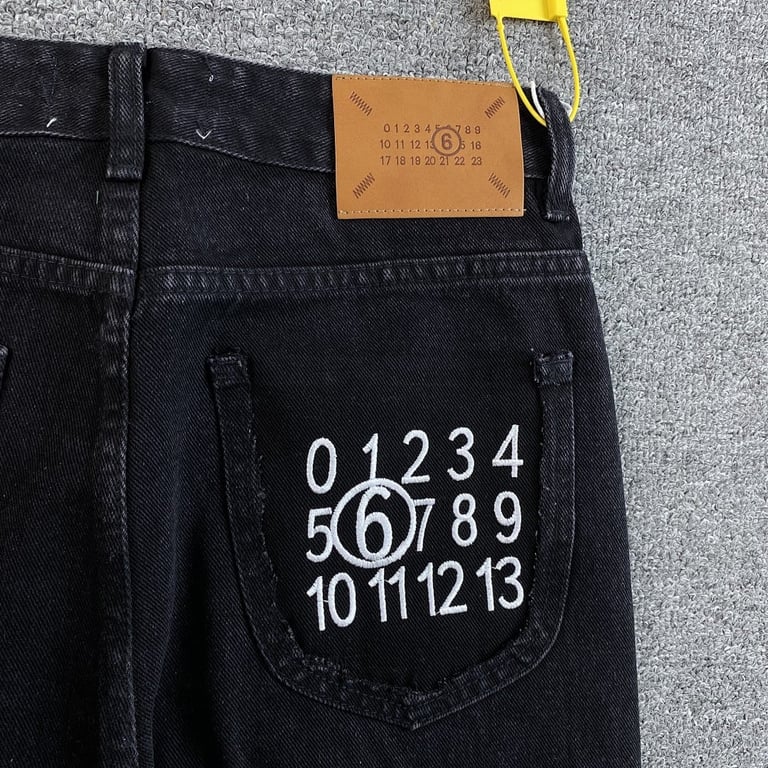 Maison Margiela MM6 Numeric Logo Jeans - 4