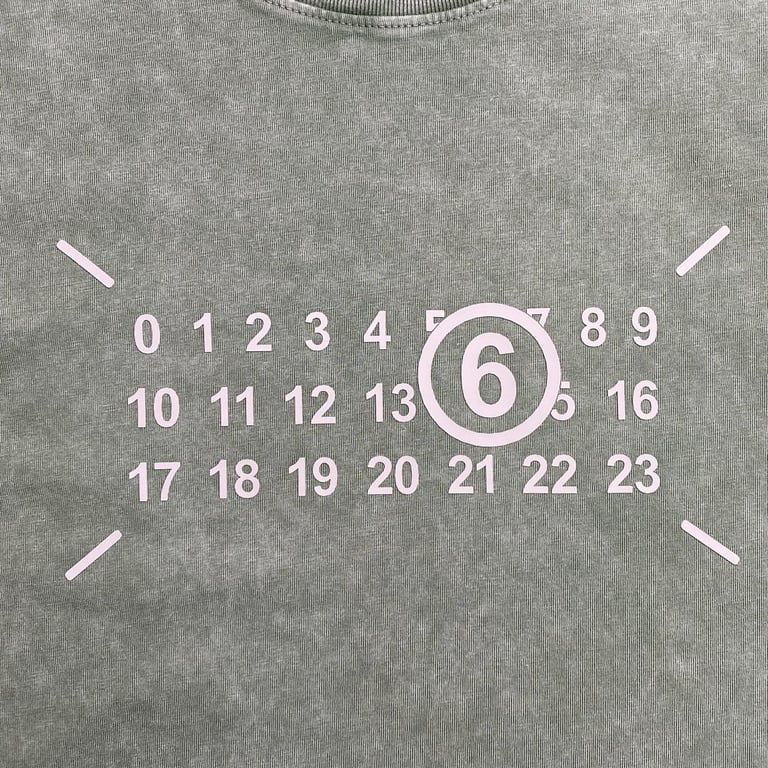 MM6 Maison Margiela Washed Numeric Logo T-shirt - 11