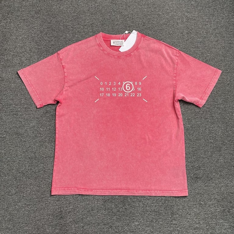 MM6 Maison Margiela Washed Numeric Logo T-shirt - 16