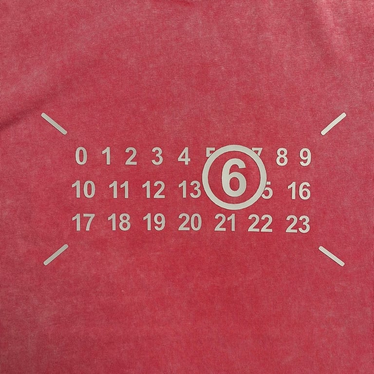 MM6 Maison Margiela Washed Numeric Logo T-shirt - 20
