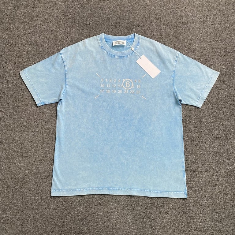 MM6 Maison Margiela Washed Numeric Logo T-shirt - 3
