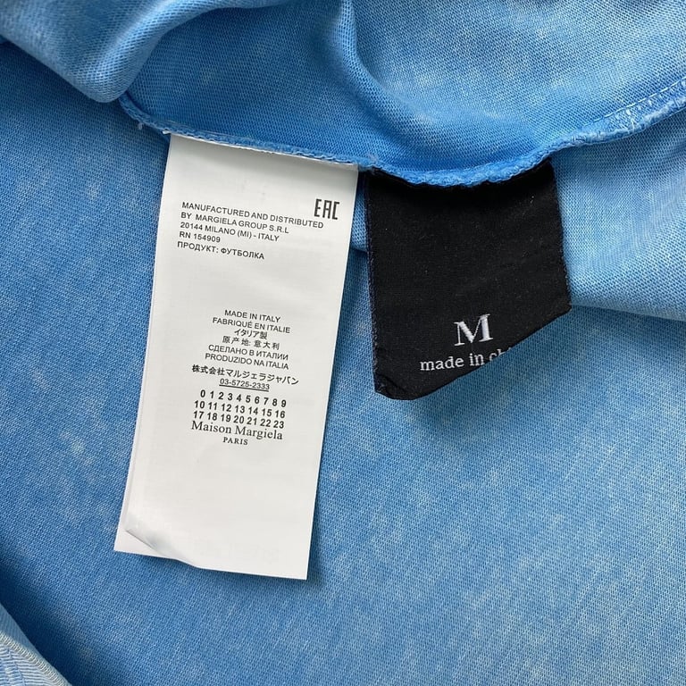 MM6 Maison Margiela Washed Numeric Logo T-shirt - 4