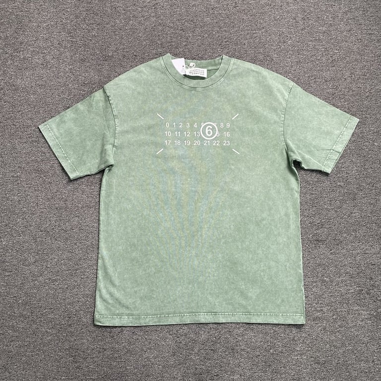 MM6 Maison Margiela Washed Numeric Logo T-shirt - 10