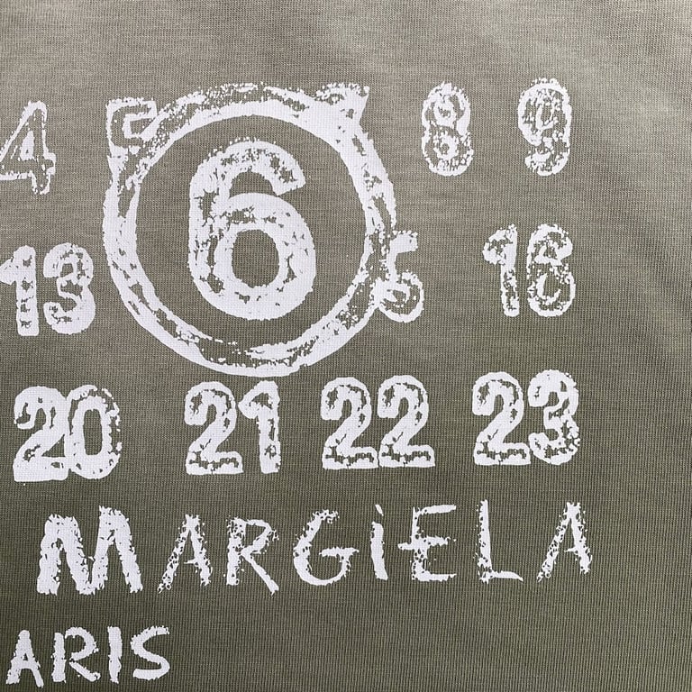 MM6 Maison Margiela Faded Numeric Logo T-shirt - 14