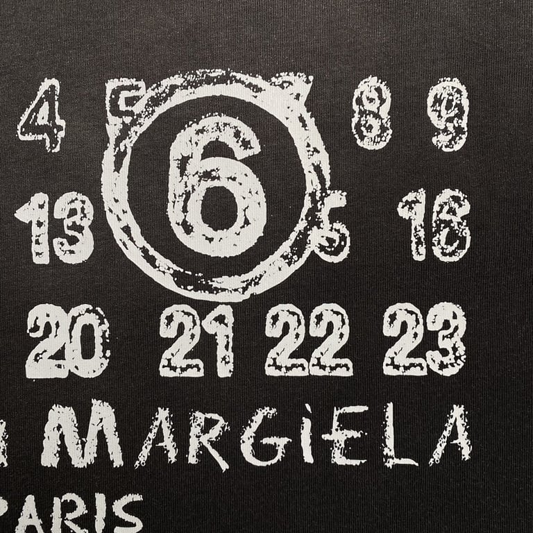 MM6 Maison Margiela Faded Numeric Logo T-shirt - 6