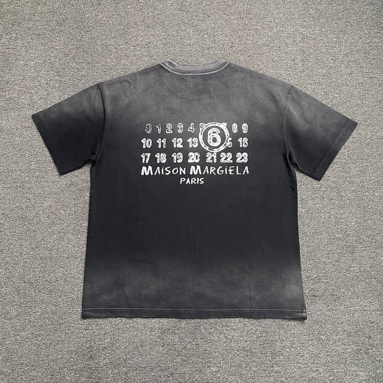 MM6 Maison Margiela Faded Numeric Logo T-shirt - 8