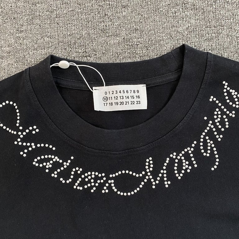 MM6 Maison Margiela Gradient Studded Logo Tee - 5